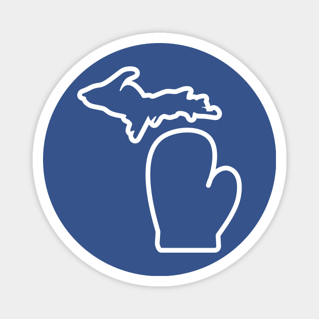 Michigan's Mitten Magnet by Lost Mitten Apparel Co